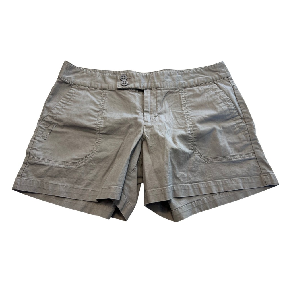 Merrell Womens Khaki Cotton Stretch Hiking Utility Shorts Size 14‎ Outdoor Trail